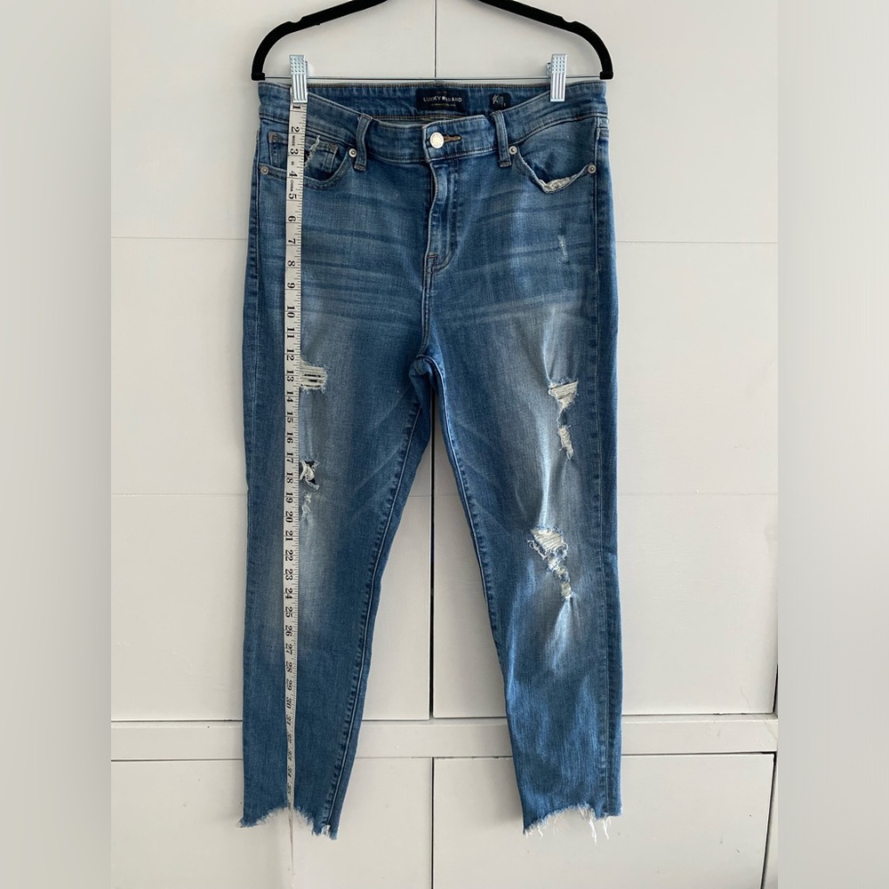 Lucky Brand Women's Blue Distressed Skinny Jeans